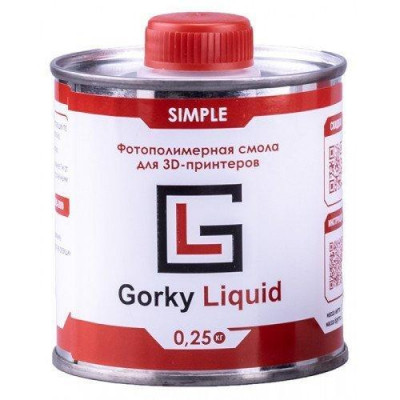 Фотополимерная смола Gorky Liquid Simple синий 0,25 кг